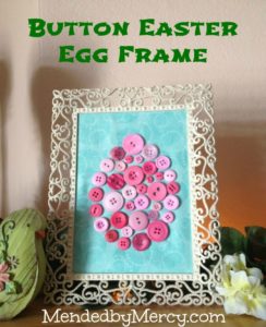 Button Easter Egg Frame