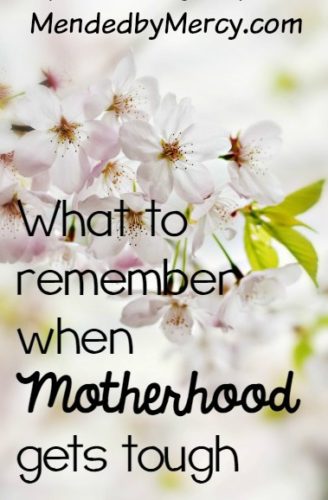 What to Remember when Motherhood gets Tough