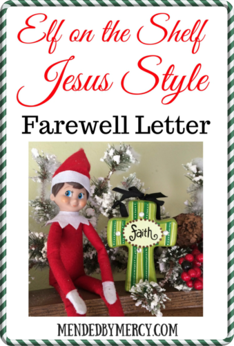 Elf on the Shelf Jesus Style Farewell Letter